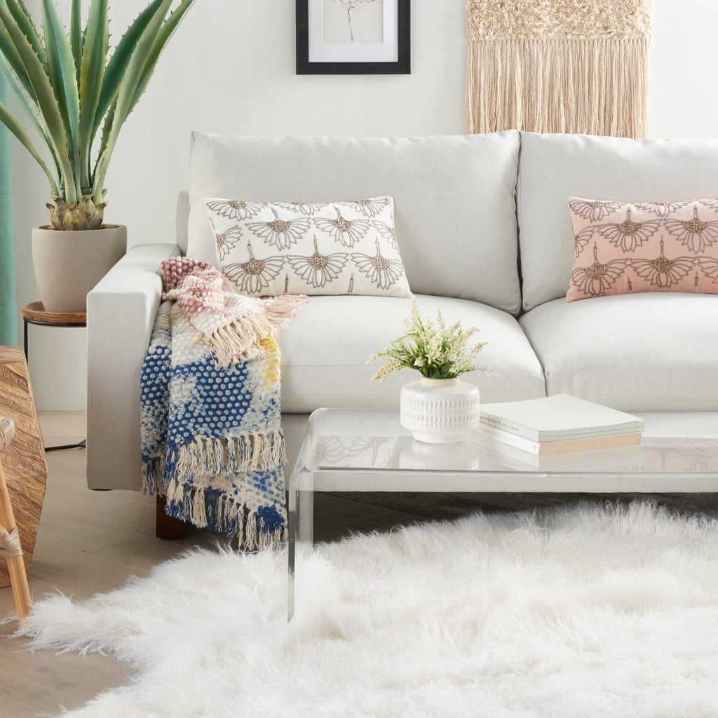 nourison sofia az534 ivory pillow