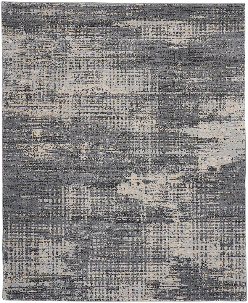 nourison rush ck953 grey beige rug