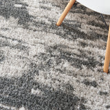 nourison dreamy shag drs02 charcoal ivory rug