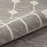 nourison grafix grf37 grey rug