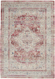 nourison vintage kashan vka07 red ivory rug