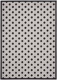 nourison aloha alh26 black white rug