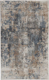 nourison quarry qua02 blue beige rug