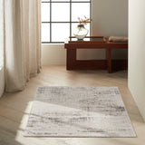 nourison rush ck953 ivory beige rug