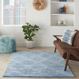 nourison venosa vsn01 blue ivory rug
