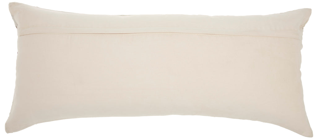 nourison natural leather hide s2432 rose pillow