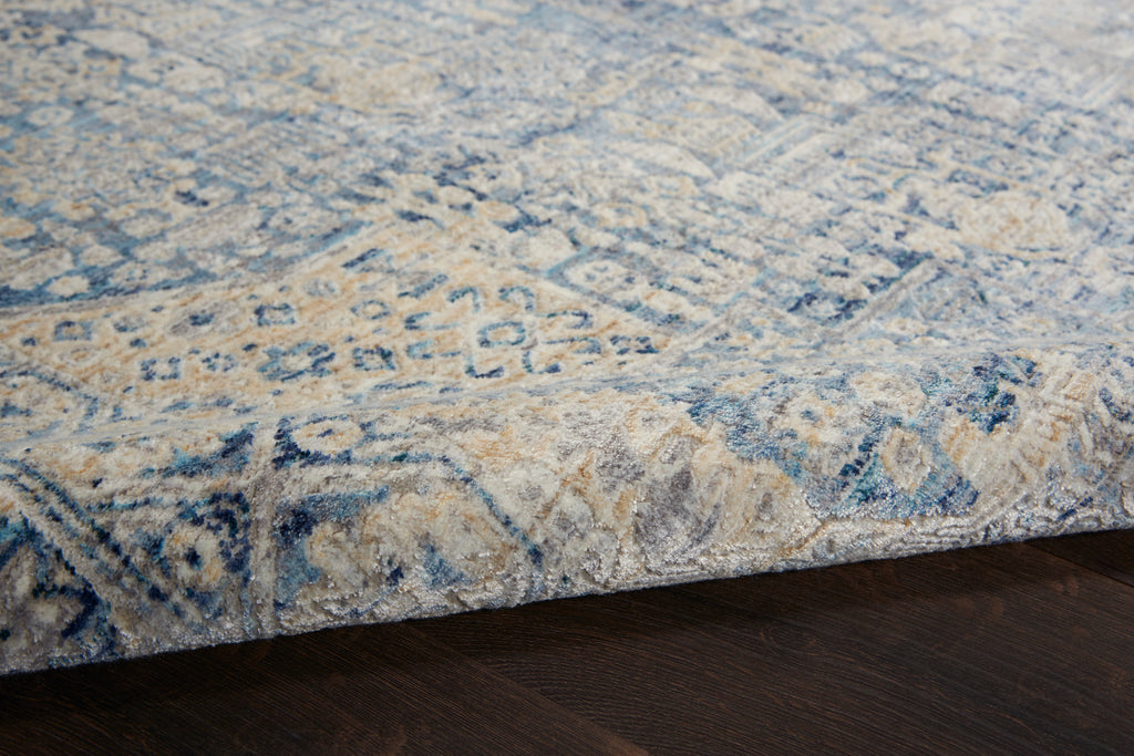 nourison lustrous weave luw02 blue ivory rug