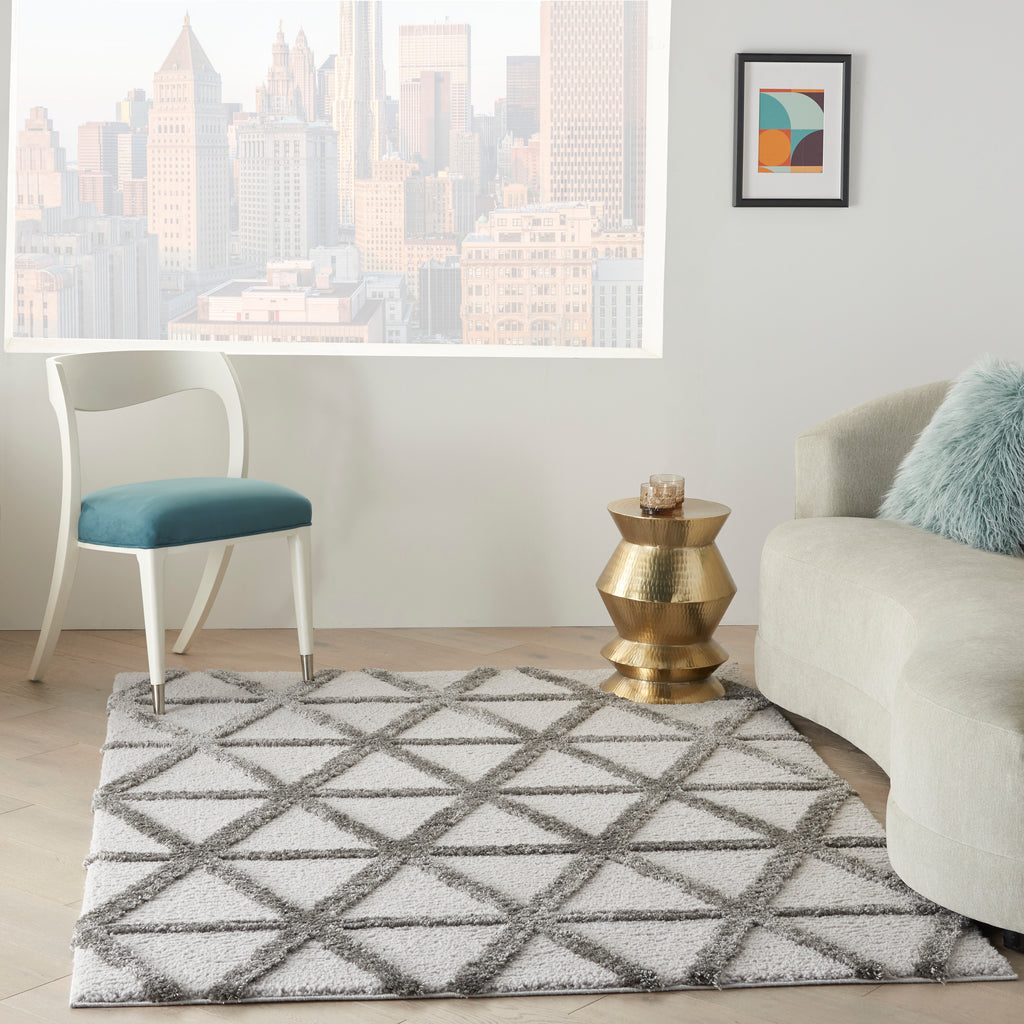 nourison highlands hnd01 grey rug
