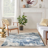 nourison american manor amr03 blue ivory rug