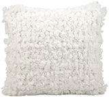 nourison shag dl658 white pillow