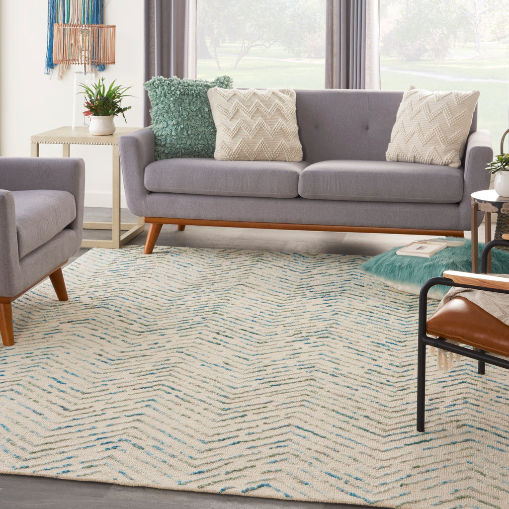 nourison colorado clr02 ivory green rug