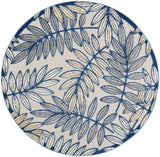 nourison aloha alh18 ivory navy rug