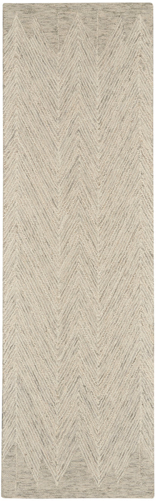 nourison interlock itl04 ivory grey rug