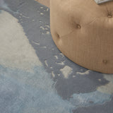 nourison prismatic prs19 seafoam silver rug