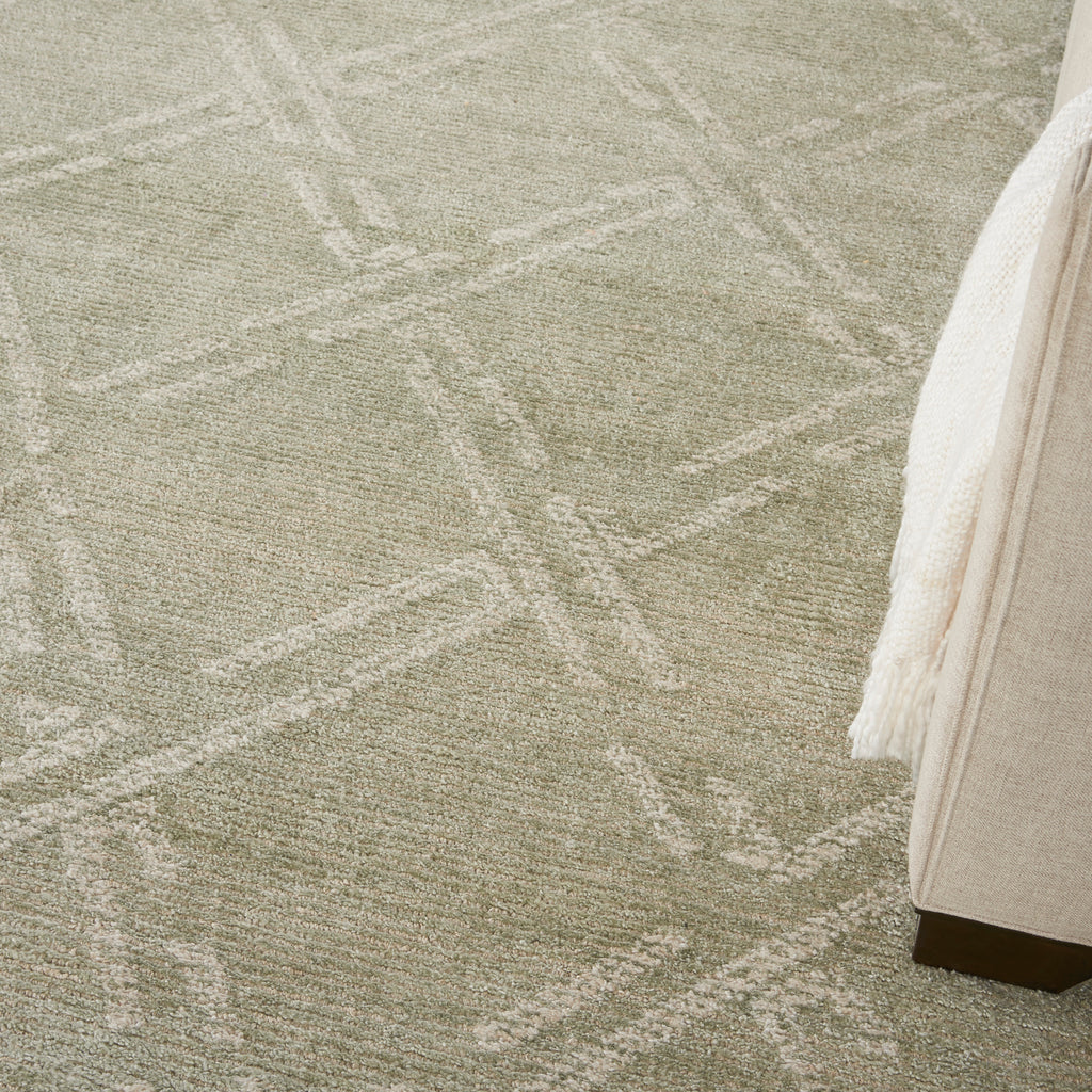 nourison venosa vsn01 green ivory rug