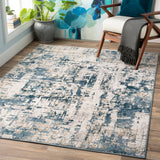 Rectangular Surya Rug Co. Quatro Denim Rug | Outdoor Rugs Done Right 