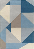 surya queens qun 2309 blue rugs