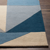 surya queens qun 2309 blue rugs