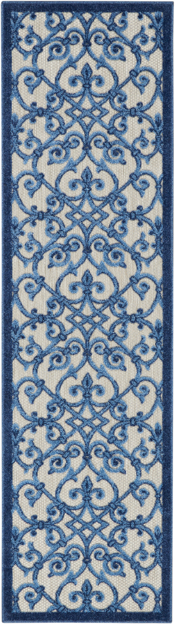 nourison aloha alh21 grey blue rug
