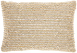 nourison luminescence z0735 gold pillow