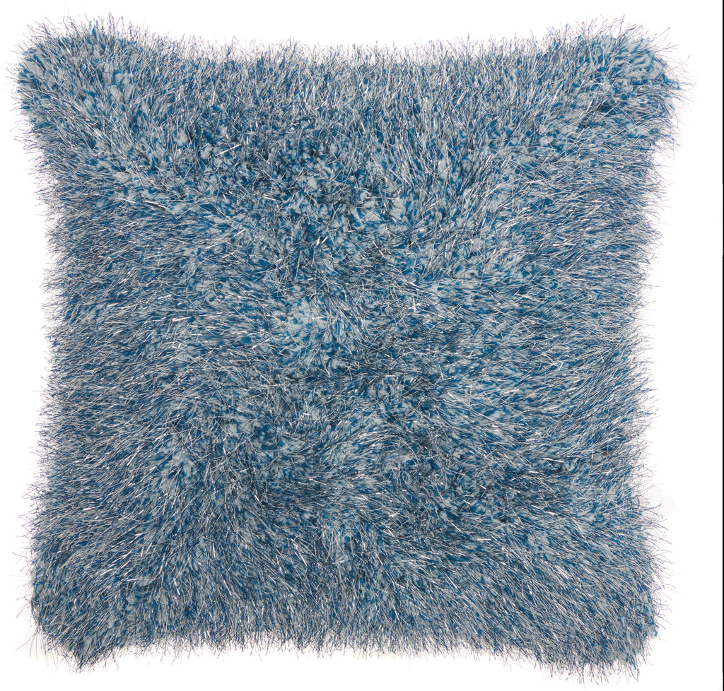 nourison shag we403 navy pillow