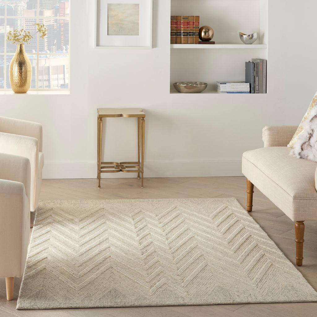 nourison interlock itl04 ivory grey rug