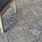 nourison silken allure stn07 blue rug