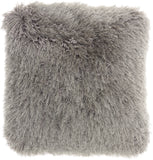 nourison shag tl004 charcoal pillow