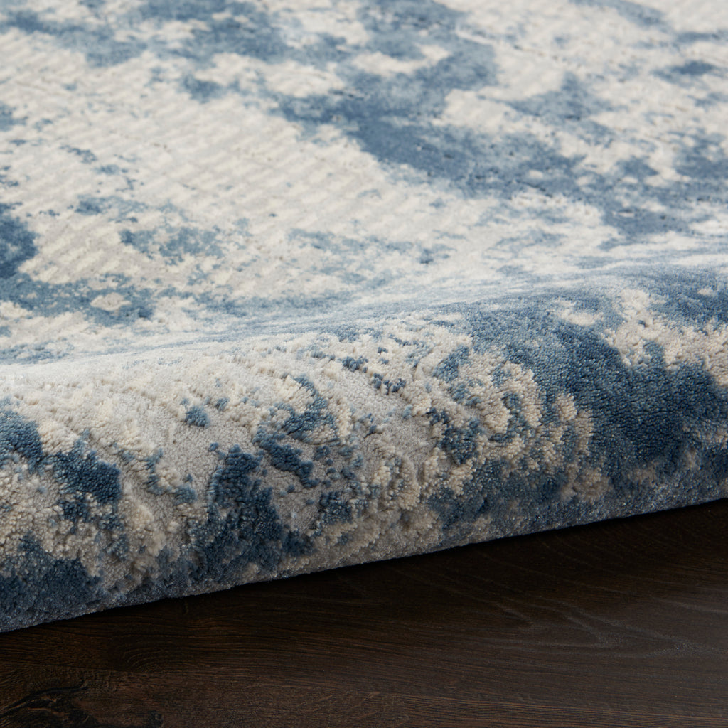 nourison rustic textures rus16 grey blue rug