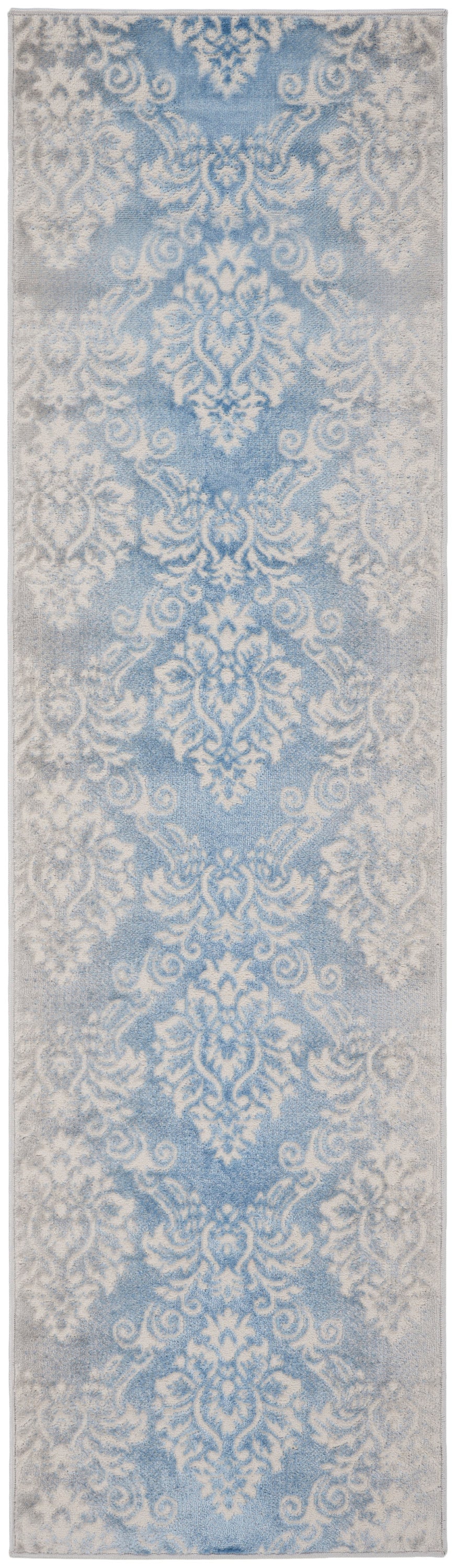 nourison elation etn03 ivory blue rug