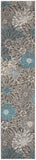 nourison passion psn17 charcoal blue rug
