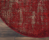 Nourison Clearance Karma KRM01 Red Rug