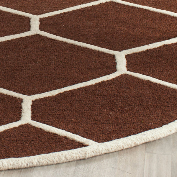 Safavieh Clearance Cambridge CAM144H Dark Brown Rug