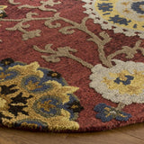 Safavieh Clearance Blossom BLM401C Burgundy Rug
