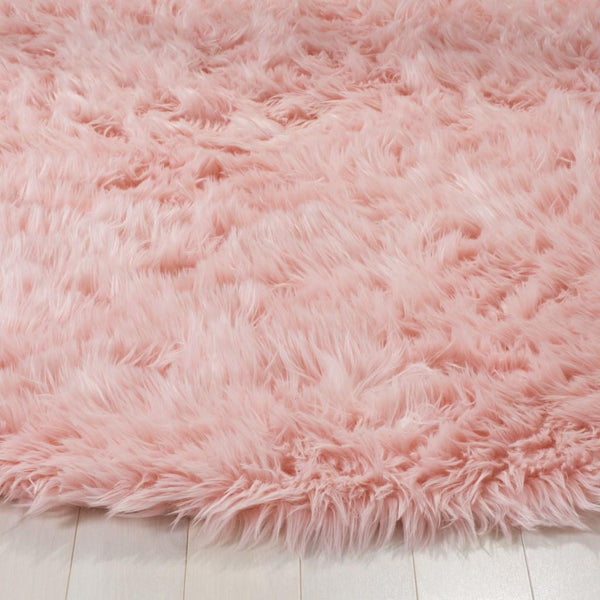 Safavieh Clearance Faux Sheep Skin FSS235G Pink Rug