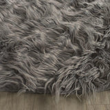 Safavieh Clearance Faux Sheep Skin FSS235D Grey Rug