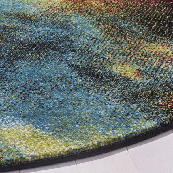 Safavieh Clearance Galaxy GAL111B Blue Multi Rug