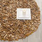 Safavieh Clearance Leather Shag LSG511G Light Gold Rug