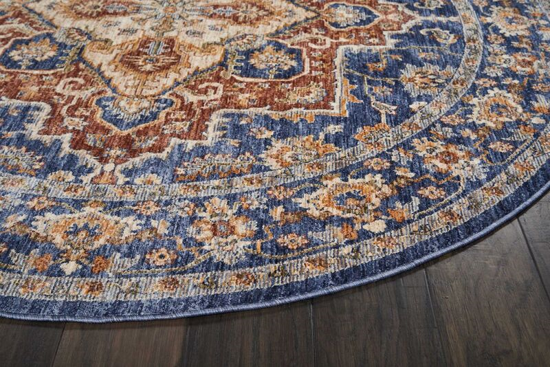 Nourison Clearance Lagos LAG01 Blue Rug