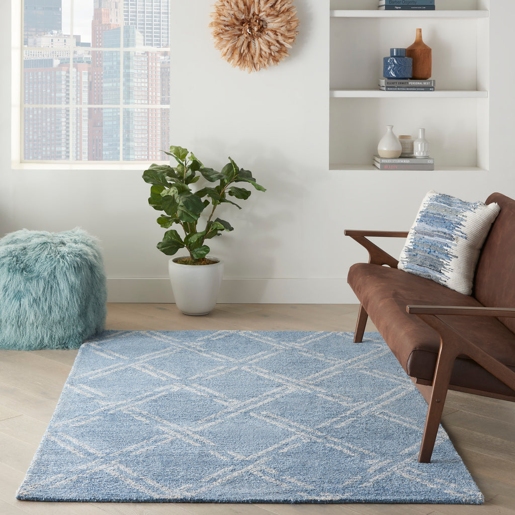nourison venosa vsn01 blue ivory rug