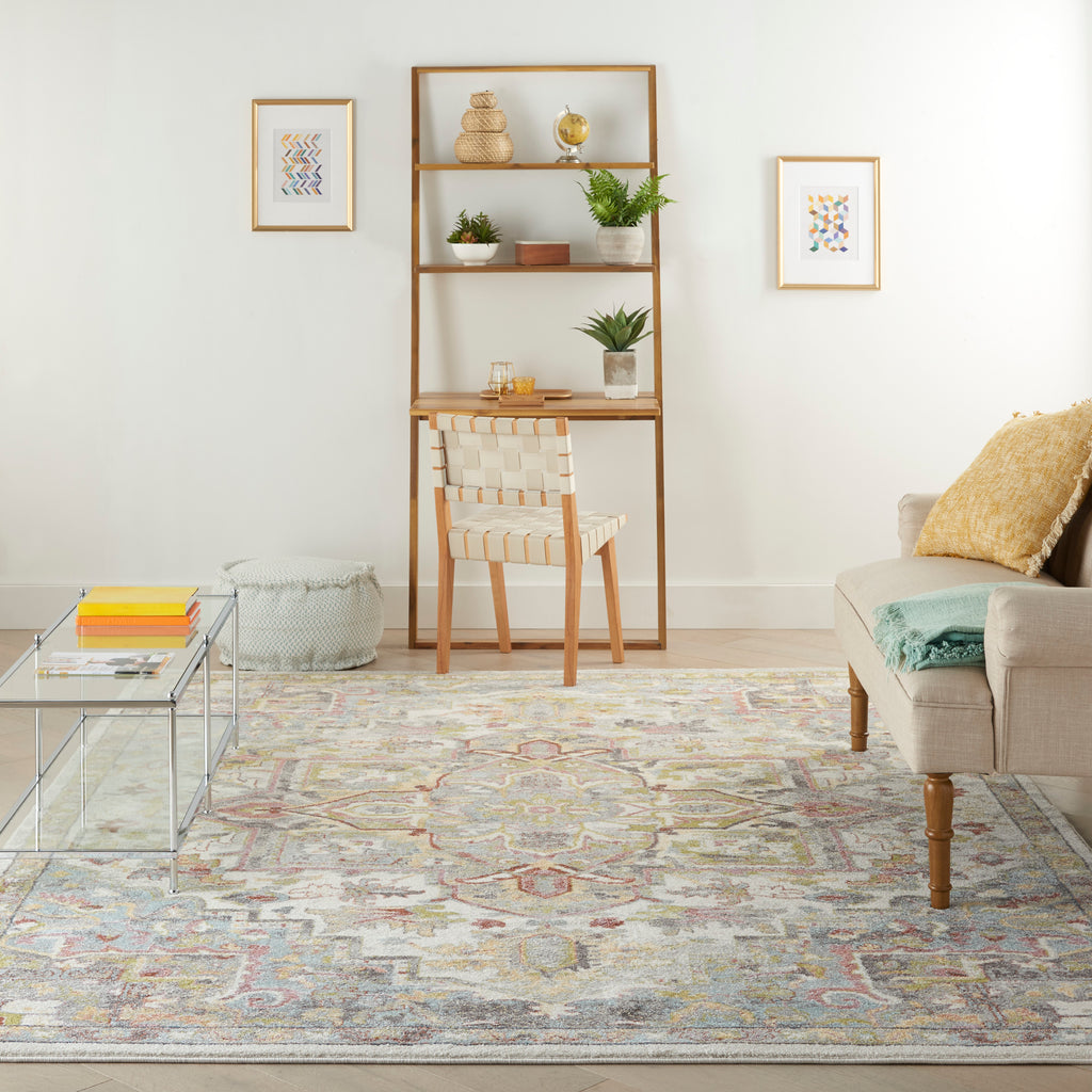 nourison soraya sor04 ivory multi rug