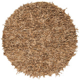 Safavieh Clearance Leather Shag LSG601E Light Gold Rug