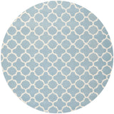 Safavieh Tappeto Runner Chatham CHT717B - Lavorato A Mano In Lana Blu E Avorio - 70x275 Cm - 2