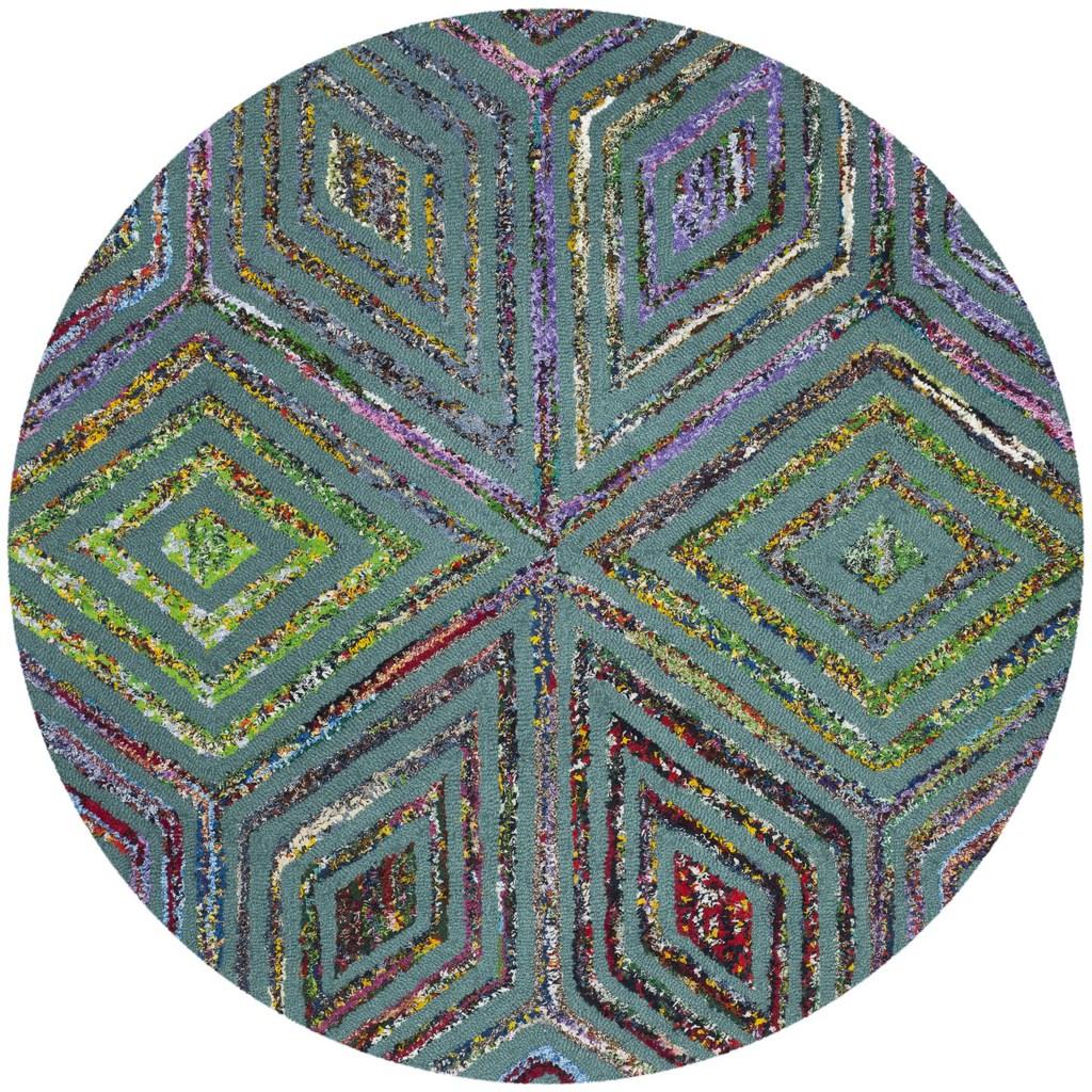 Safavieh Clearance Nantucket NAN607A Blue Multi Rug