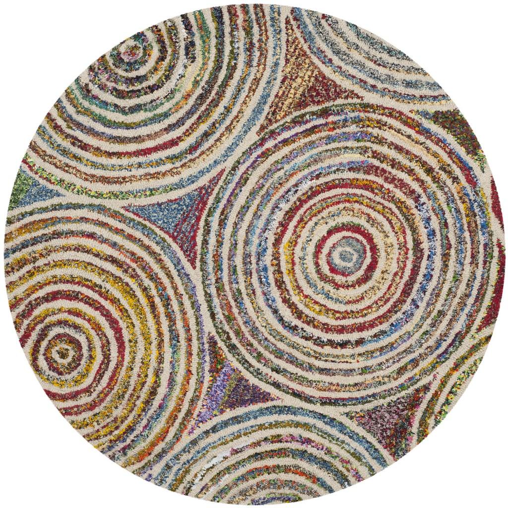 Safavieh Clearance Nantucket NAN610A Beige Multi Rug