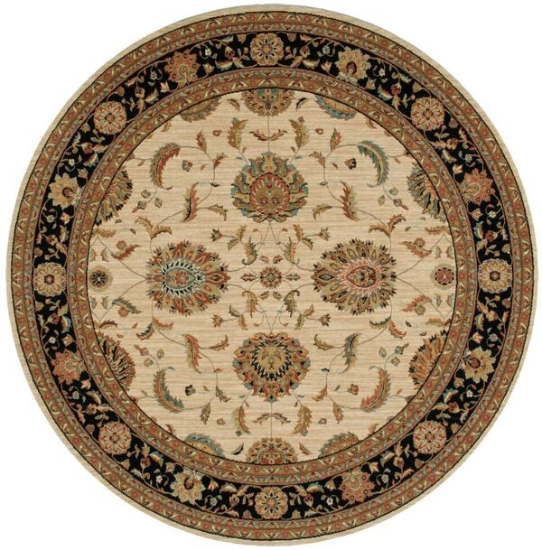 Nourison Clearance Living Treasures LI04 Ivory/Black Rug