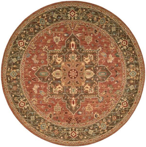 Nourison Clearance Living Treasures LI01 Rust Rug