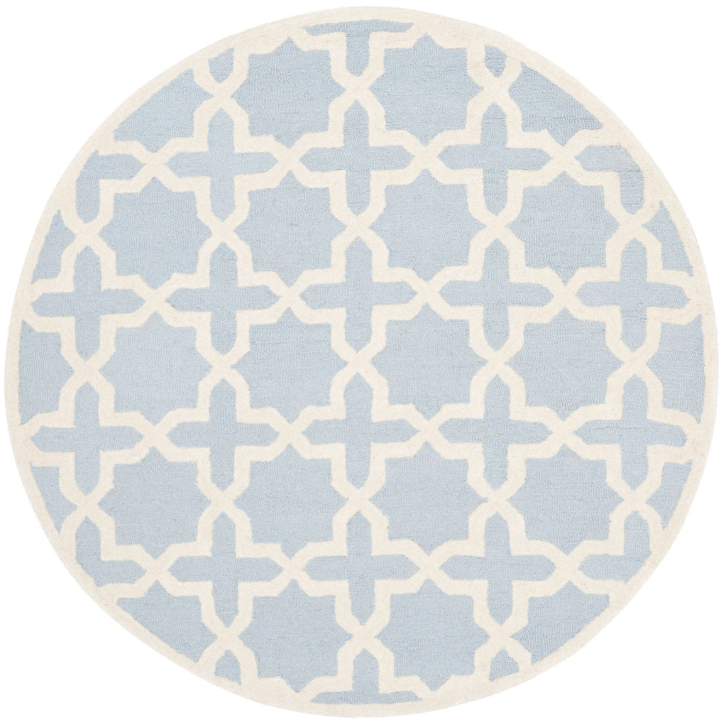 Light Blue Rug with Ivory Accents | Geometric Wool Rug | Safavieh Rugs ...