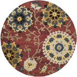 Safavieh Clearance Blossom BLM401C Burgundy Rug