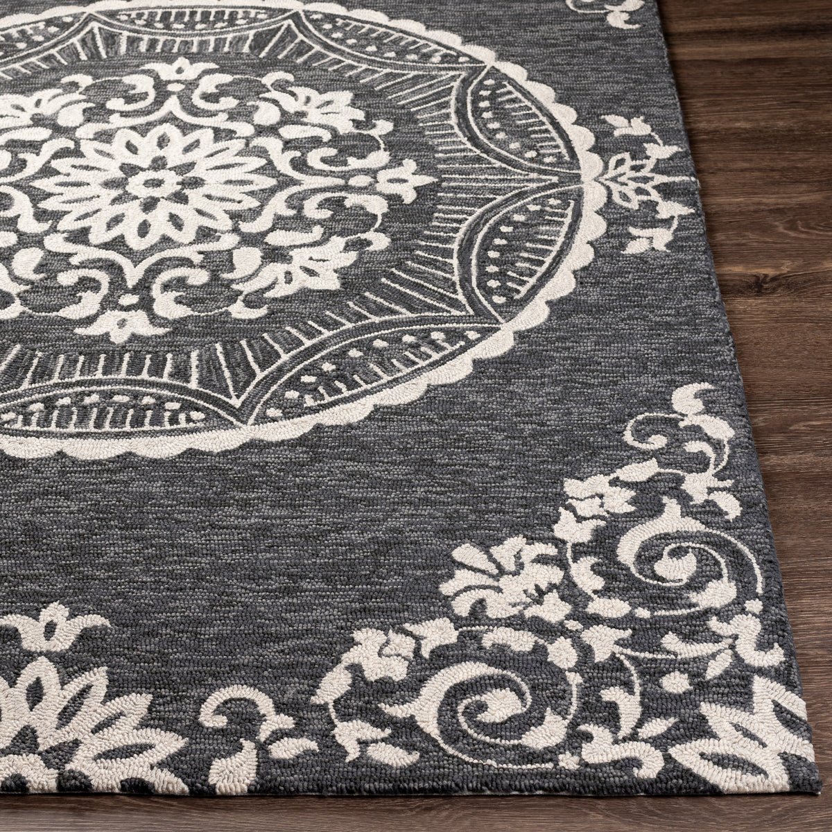 surya rain rai 1283 charcoal rug
